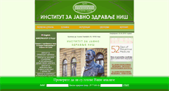 Desktop Screenshot of izjz-nis.org.rs