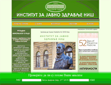 Tablet Screenshot of izjz-nis.org.rs